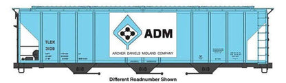 Walthers HO 910-49401 - Mainline - 50' Pullman-Standard PS-2CD 4427 3-Bay Covered Hopper "Archer-Daniels-Midland" #3114