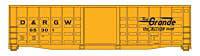 Walthers HO 910-46710 - Mainline - 50' Waffle Side Boxcar "Denver & Rio Grande Western" #65301