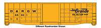 Walthers HO 910-46712 - Mainline - 50' Waffle Side Boxcar "Denver & Rio Grande Western" #65324