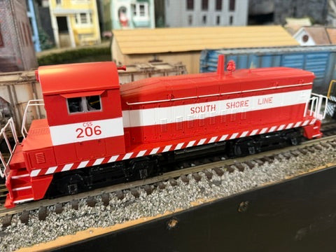 MTH 30-21301-1 - SW-8 Switcher Diesel Engine "South Shore Line" #206 w/ PS3