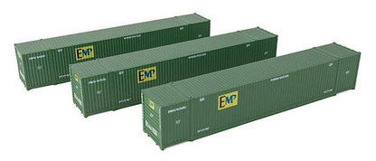 Walthers HO 949-18502 - SceneMaster - 53' Corrugated Container "EMP" (3 Pack)