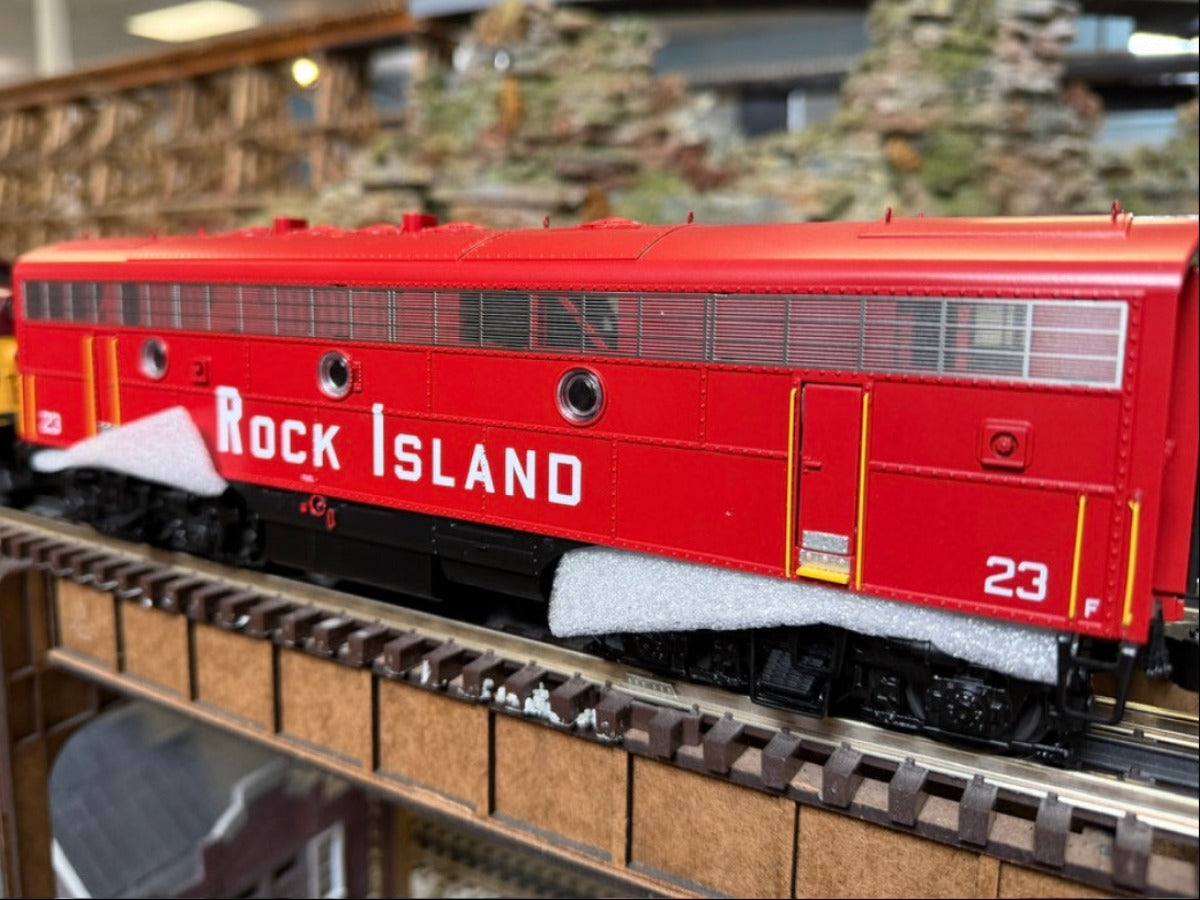 MTH - Premier - F-7 A/B Diesel Engine Set "Rock Island" #121/#23 w/ PS3 Set #2 - Custom Run for MrMuffin'sTrains - MrMuffin'sTrains