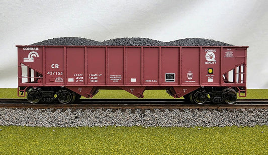 Ready Made Trains RMT-66205 - 70 Ton 3-Bay Coal Hopper Car "Conrail" w/ Load