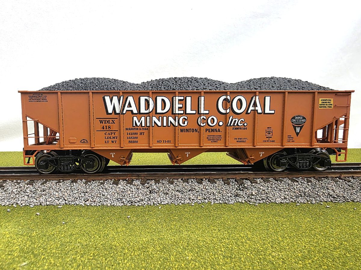Ready Made Trains RMT-66286 - 70 Ton 3-Bay Coal Hopper Car "Waddell"