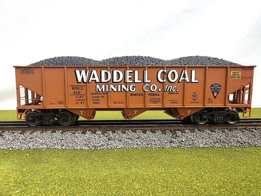 Ready Made Trains RMT-66286 - 70 Ton 3-Bay Coal Hopper Car "Waddell"