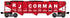 Ready Made Trains RMT-66299-21 - 3-Bay Covered Hopper Car "RJ Corman"