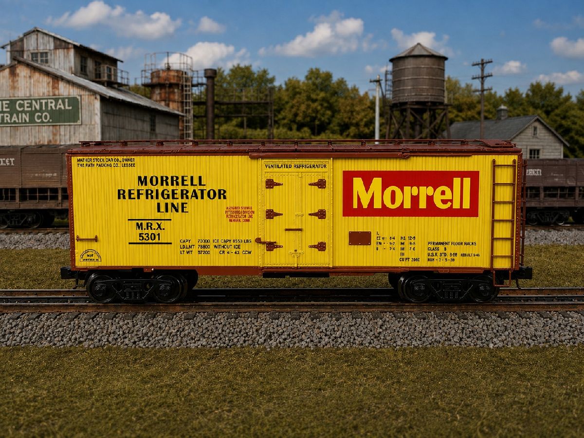 Ready Made Trains RMT-86199-167 - 36' Woodside Reefer Car "Morrell"