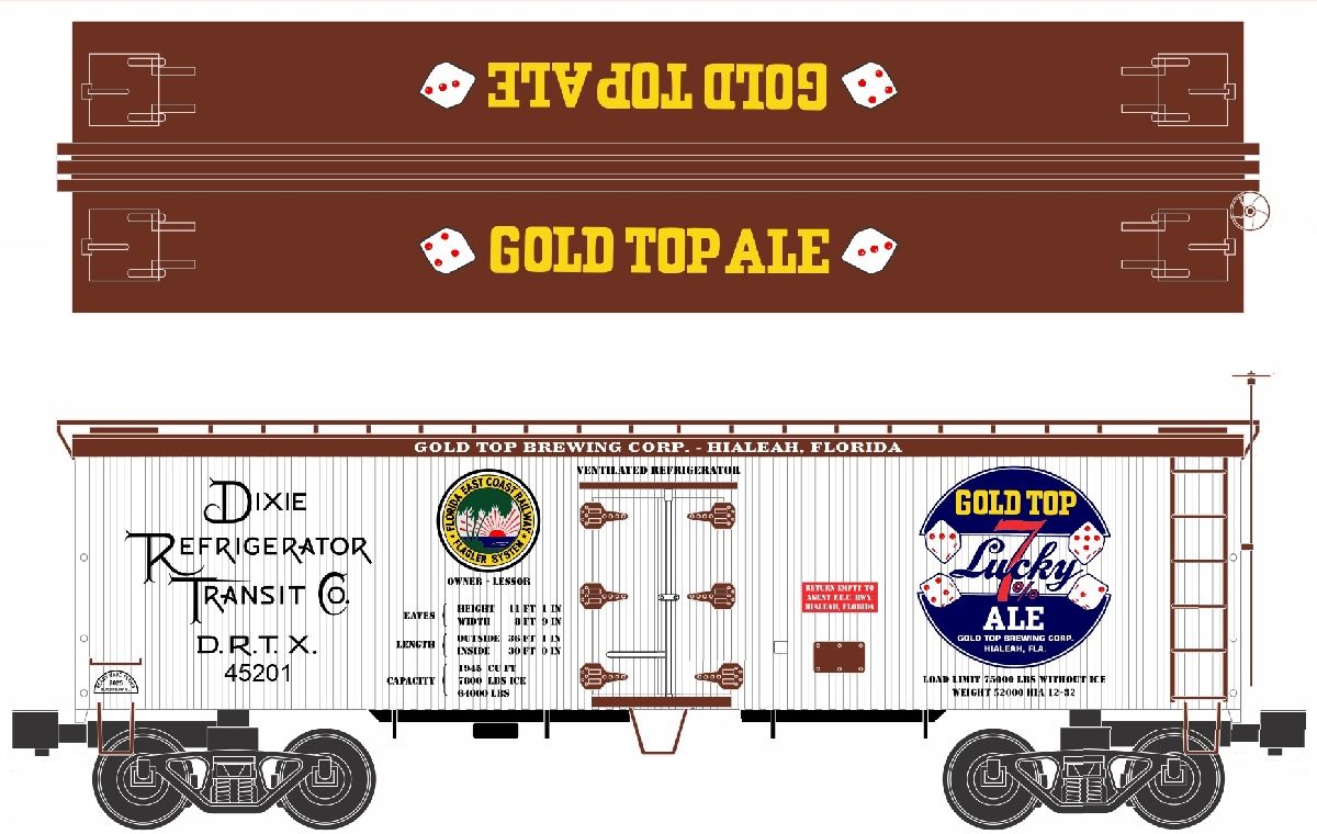 Ready Made Trains RMT-86199-178 - 36' Woodside Reefer Car "Dixie Refri – MrMuffin'sTrains