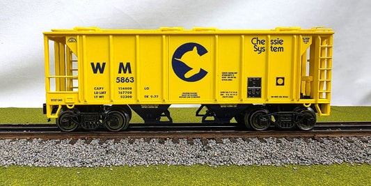 Ready Made Trains RMT-86304-3 - 2-Bay Covered Hopper Car "Western Maryland" (Chessie)