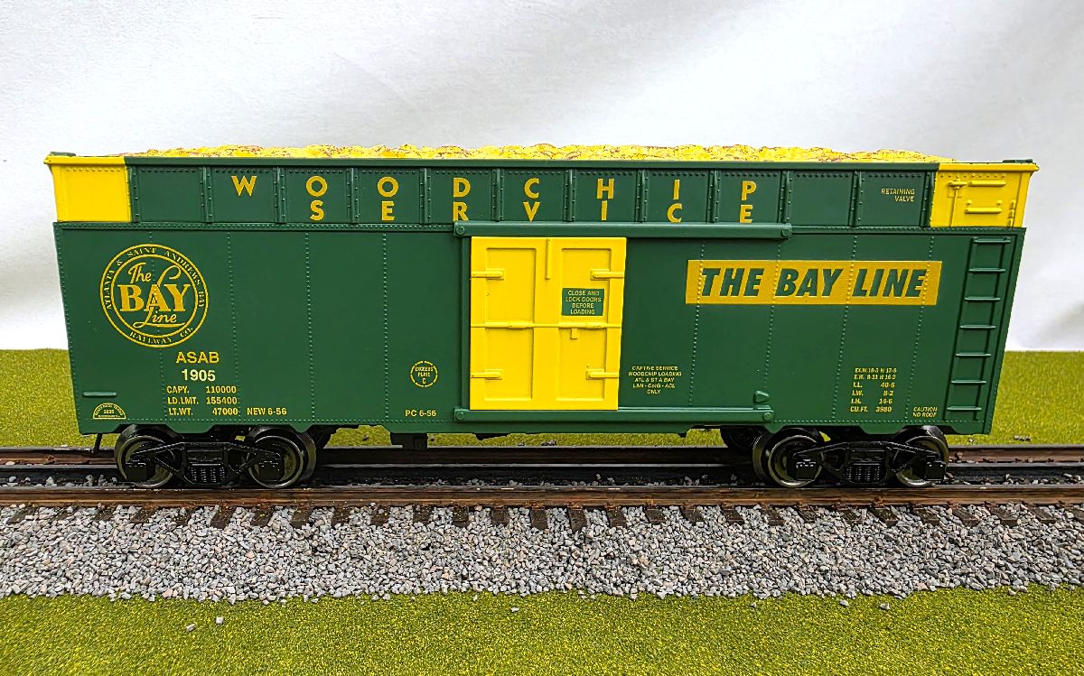 Ready Made Trains RMT-86499-180 - Woodchip Car "Ash Drew & North"