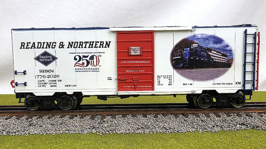 Ready Made Trains RMT-96412-1776 - 40' PS-1 Boxcar "Reading & Northern" #1776-2026