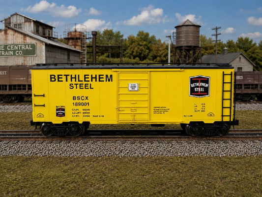 Ready Made Trains RMT-96419 - 40" PS-1 Boxcar "Bethlehem Steel"