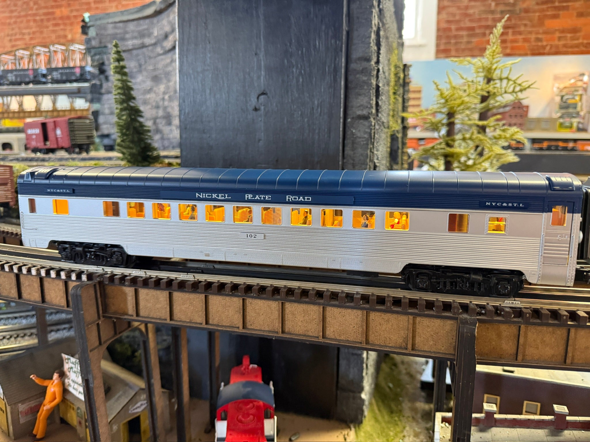 Atlas O 3001597S - 70' Streamlined Coach Passenger Set "Nickel Plate Road" (4-Car) - Custom Run for MrMuffin'sTrains