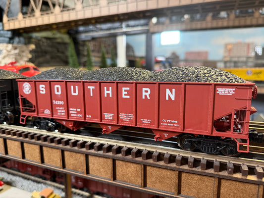 Ready Made Trains RMT-66225 - 70 Ton 3-Bay Coal Hopper Car "Southern" w/ Load