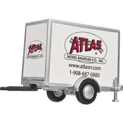 Atlas AHO-60000096 HO STANDARD BOX TRAILER W/SINGLE AXLE ATLAS MODEL RAILROAD COMPANY