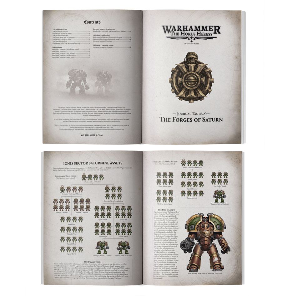 Games Workshop 31-145 - Horus Heresy - Journal Tactica: The Forges of Saturn