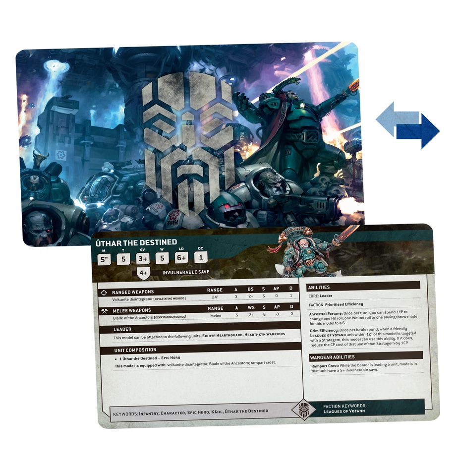 Games Workshop 69-02 - Warhammer 40,000 - Leagues of Votann: Datacards