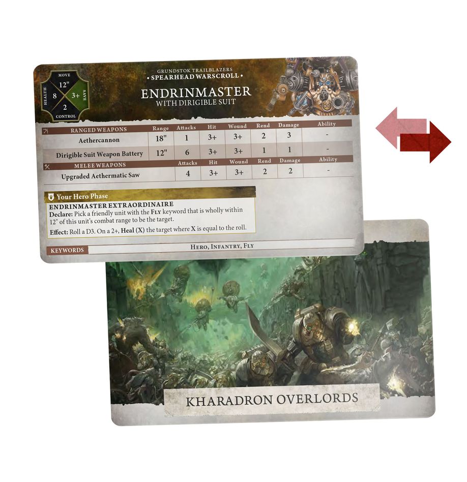 Games Workshop 84-03 - Age of Sigmar - Kharadron Overlords: Warscroll Cards