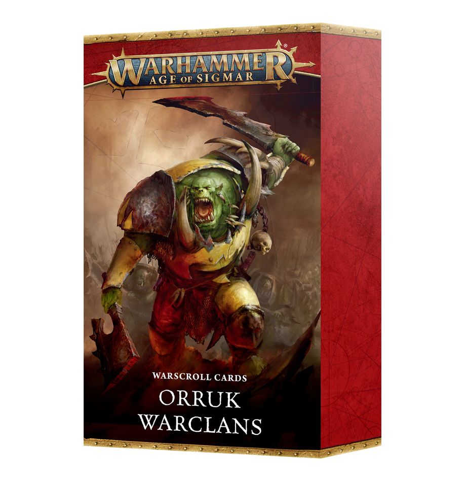 Games Workshop 89-04 - Age of Sigmar - Orruk Warclans: Warscroll Cards