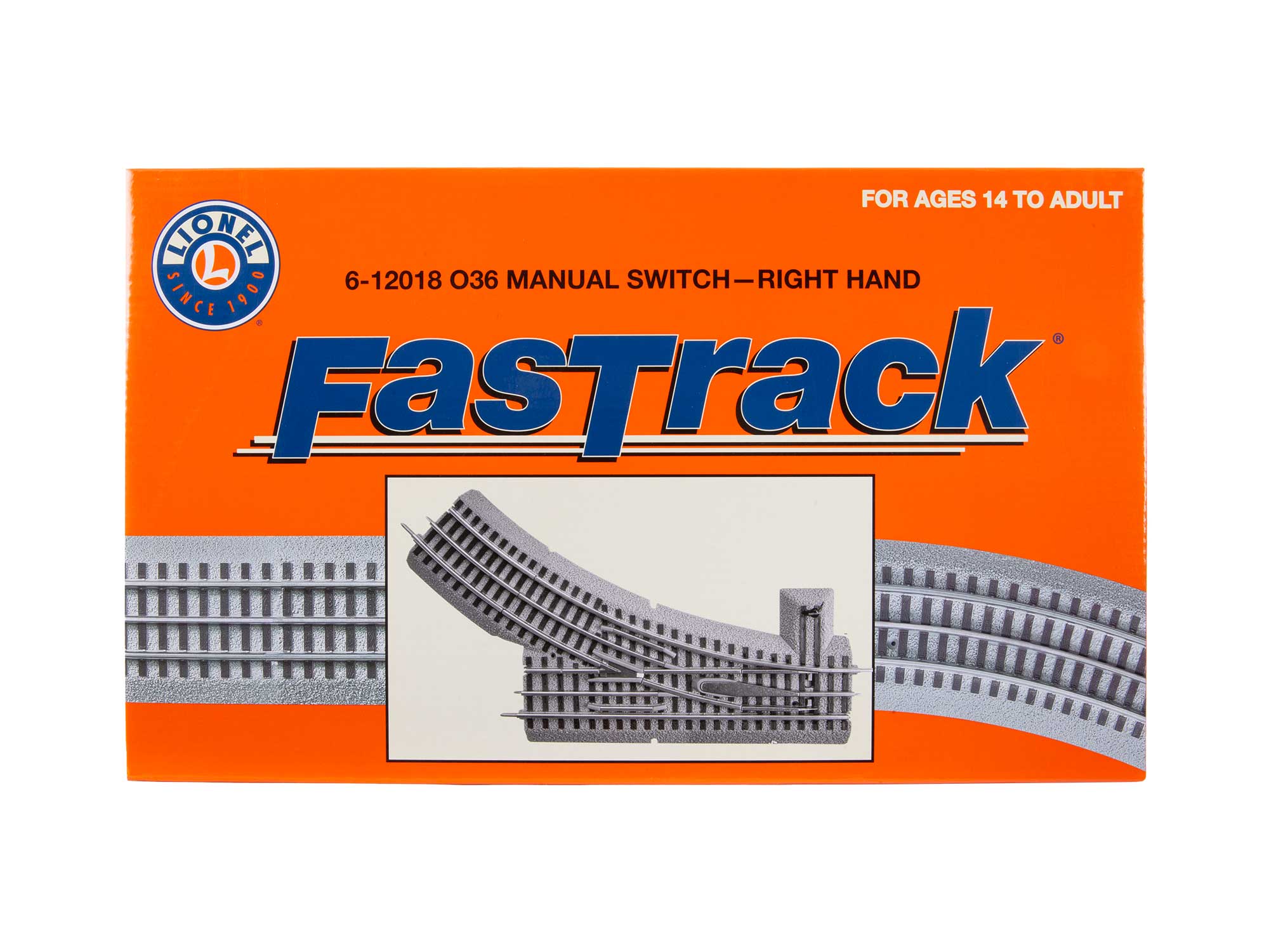 Lionel 6-12018 - FasTrack -O-36 Manual Switch (Right)