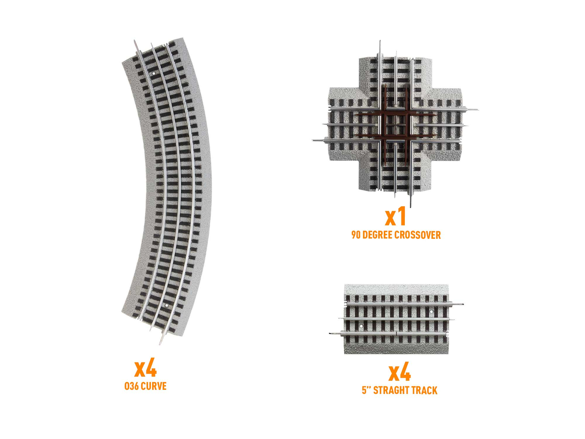 Lionel 6-12030 - FasTrack - Figure 8 Add-On Track Pack