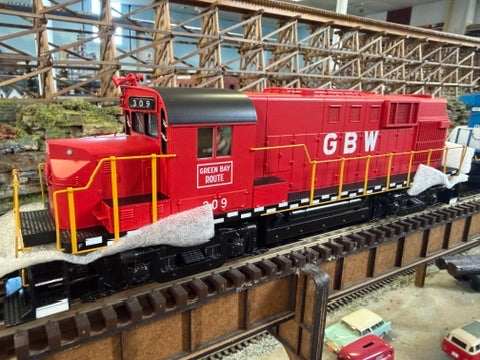 MTH 20-22061-1 - Premier - RS-11 Low Hood Diesel Engine "Green Bay & Western" #309 w/ PS3