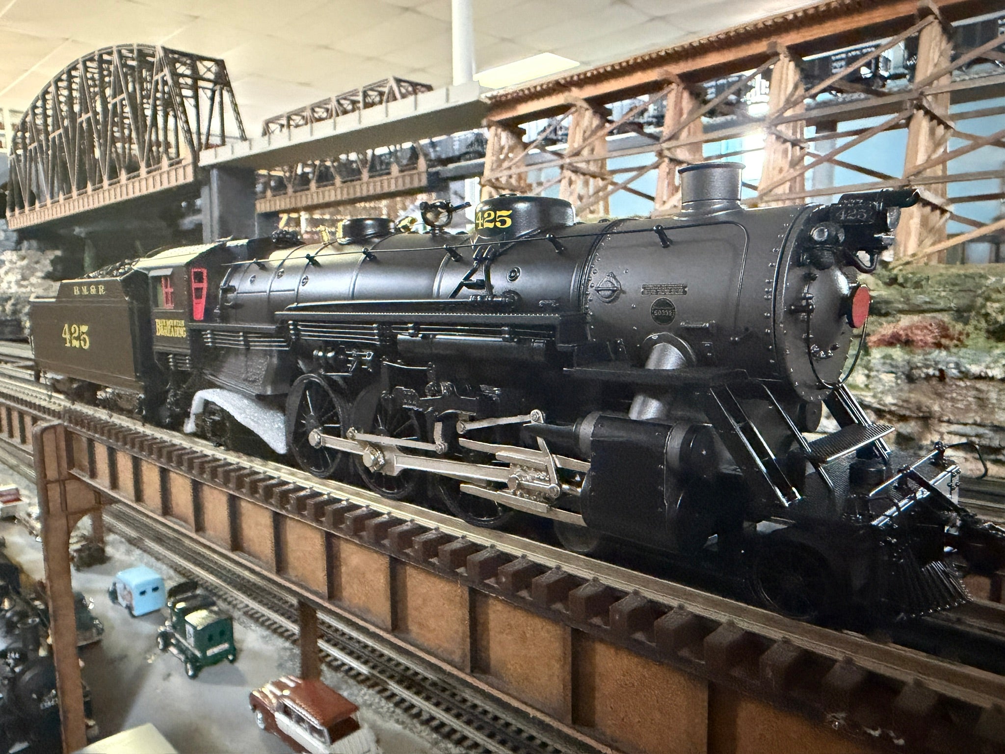 MTH 20-3982-1 - 4-6-2 USRA Heavy Pacific Steam Engine "Reading Blue Mountain & Northern" #425 w/ PS3 - Custom Run for MrMuffin'sTrains