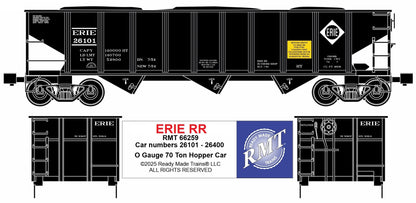 Ready Made Trains RMT-66259 - 70 Ton 3-Bay Coal Hopper Car "Erie"