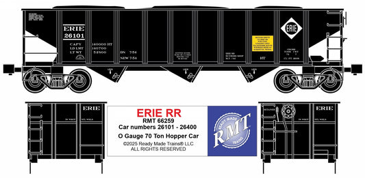 Ready Made Trains RMT-66259 - 70 Ton 3-Bay Coal Hopper Car "Erie"