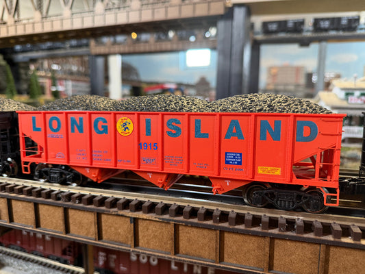 Ready Made Trains RMT-66211 - 70 Ton 3-Bay Coal Hopper Car "Long Island" w/ Load (Dashing Dan)