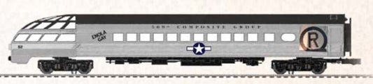 Lionel 2727540 - 18" Aluminum Skytop Lounge Car "U.S. Army Air Corp" - Custom Run for MrMuffin'sTrains