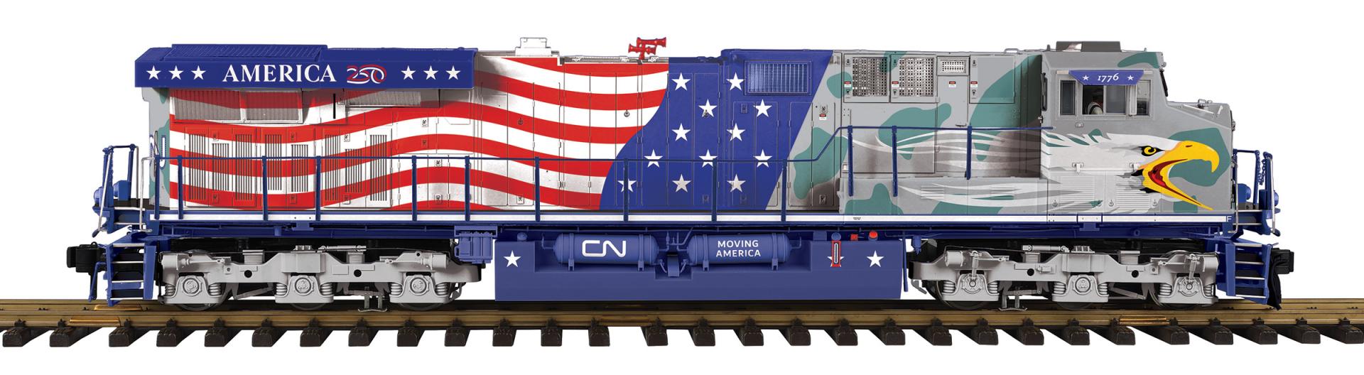 MTH 70-2192-1 - RailKing One Gauge - ES44AC Diesel Engine "Canadian National" #1776 w/ PS3
