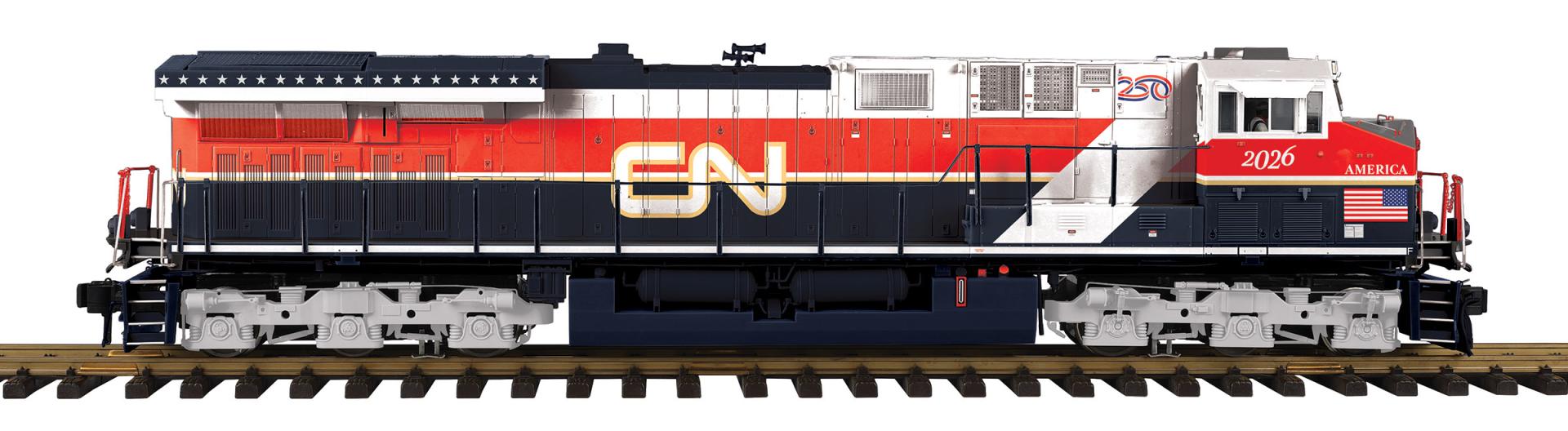 MTH 70-2193-1 - RailKing One Gauge - ES44AC Diesel Engine "Canadian National" #2026 w/ PS3