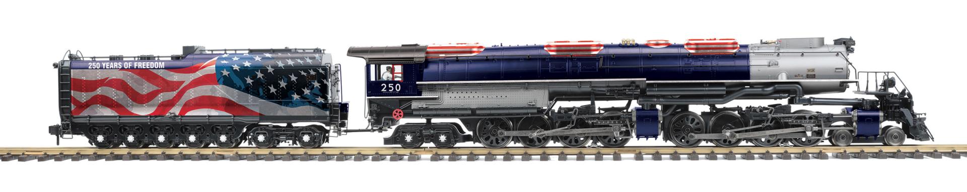 MTH 70-3055-1 - RailKing One Gauge - 4-8-8-4 Big Boy Steam Engine "Semiquincentennial" # 250 w/ PS3