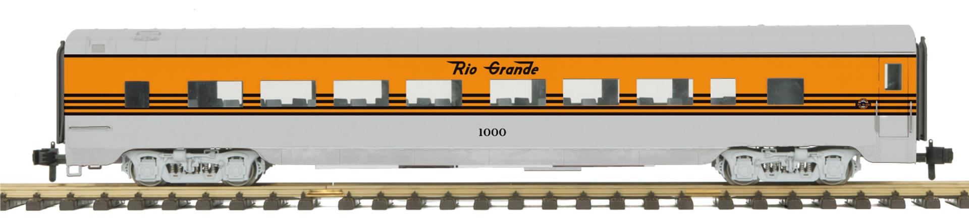 MTH 70-67042 - RailKing One Gauge - Streamlined Passenger Coach "Denver & Rio Grande" (Smooth)