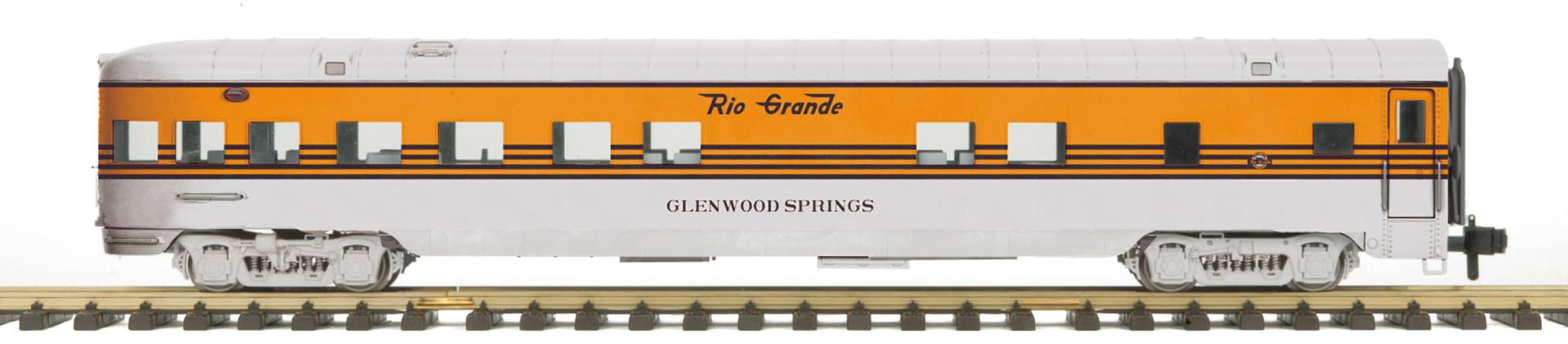 MTH 70-68042 - RailKing One Gauge - Streamlined Passenger Observation Car "Denver & Rio Grande" (Smooth)