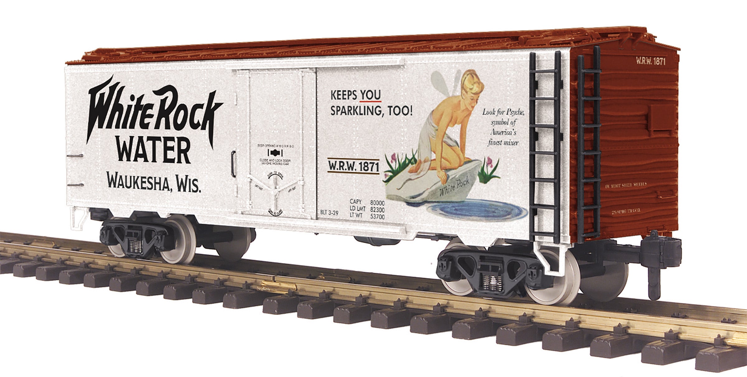 MTH 70-78056 - 40' Reefer Car "White Rock Water" #1871