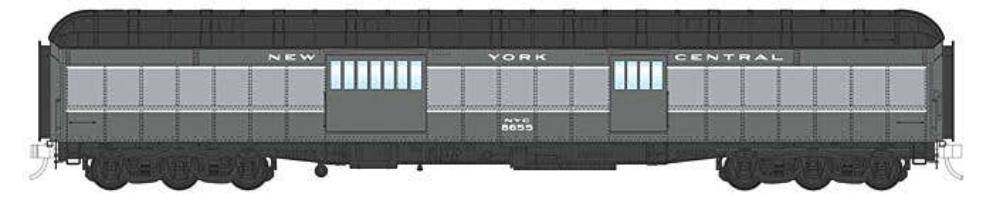 Walthers HO 920-17507 - Proto - 70' Heavyweight Baggage Car "New York Central" #8664