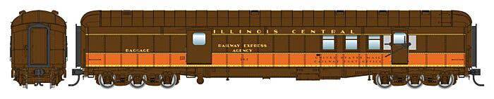 Walthers HO 920-17418 - Proto - 70' Heavyweight RPO Baggage Car "Illinois Central" #361