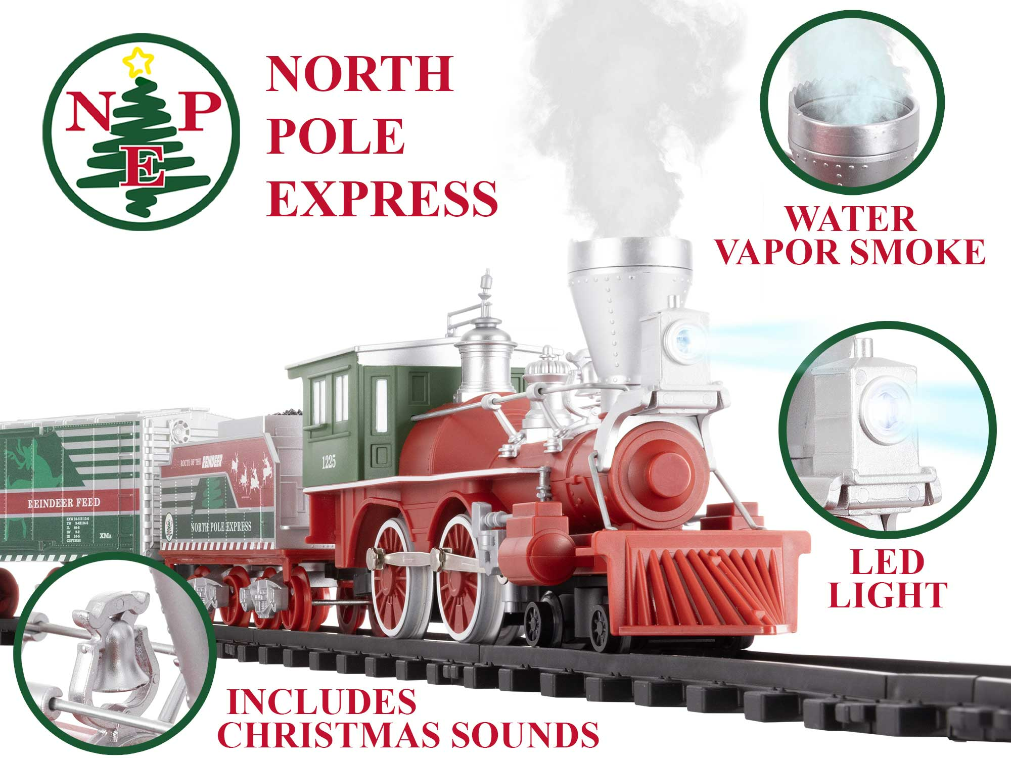 Lionel 7-12127 - Battery Operated "North Pole Express" Train Set