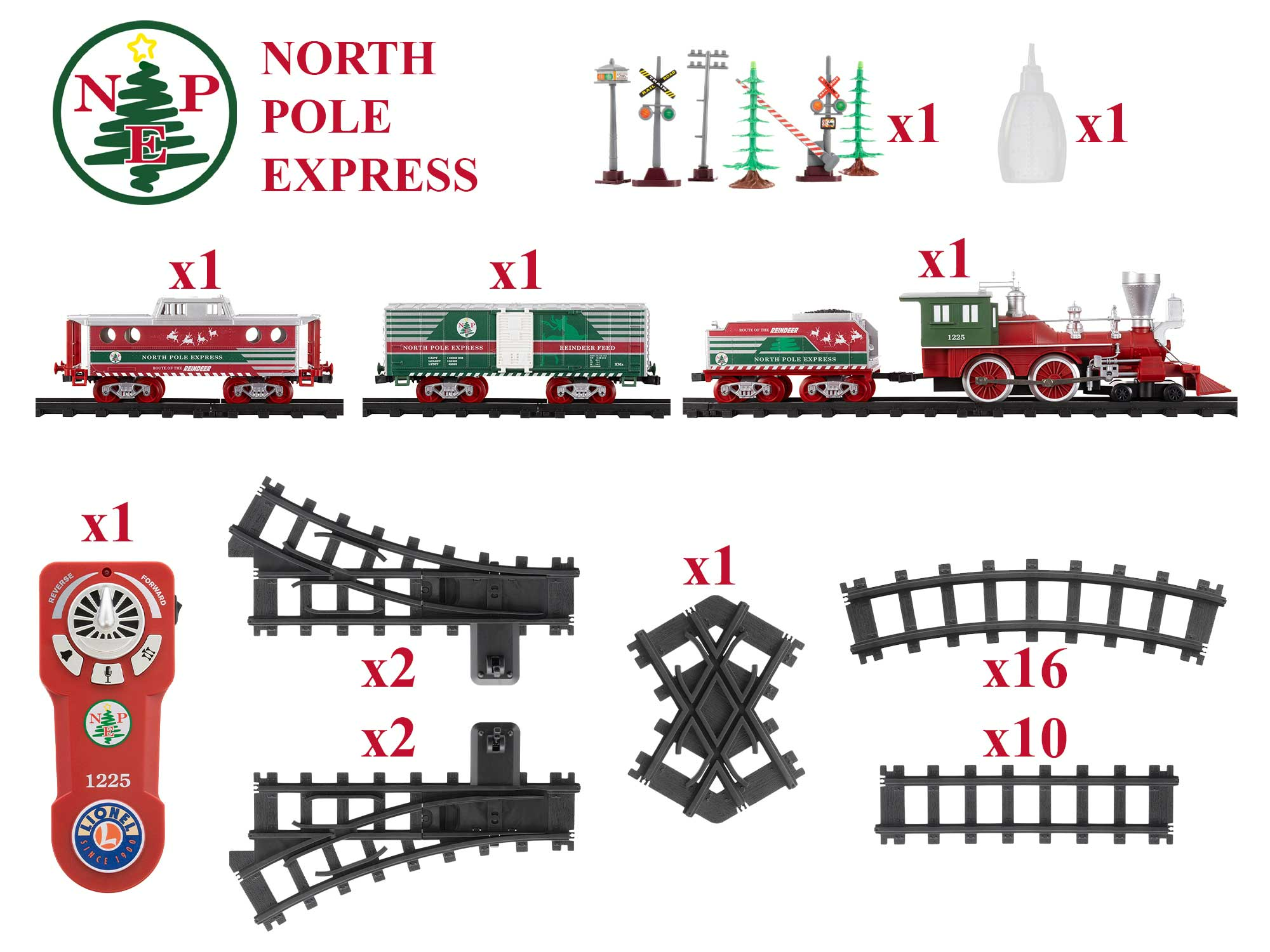 Lionel 7-12127 - Battery Operated "North Pole Express" Train Set