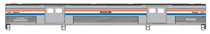 Walthers HO 920-13077 - Proto - 73' Budd Baggage Car "Amtrak" (Phase III) #1212