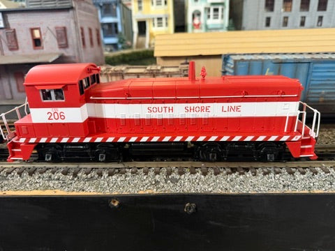 MTH 30-21301-1 - SW-8 Switcher Diesel Engine "South Shore Line" #206 w/ PS3