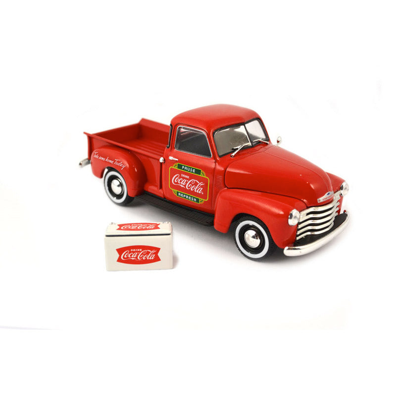 Atlas O 820066 - 1953 Chevy Pickup "Coca-Cola" w/ Metal Cooler 1/43