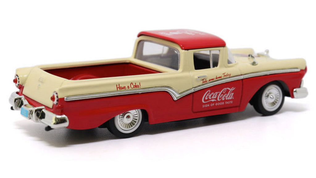 絶版★コカコーラ フォード ワゴン 1957 FORD COURIER メタル製 1/18 Scale 1957 Ford Courier Sedan Delivery Wagon Diecast Road