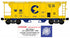 Ready Made Trains RMT-86304-3 - 2-Bay Covered Hopper Car "Western Maryland" (Chessie)