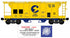 Ready Made Trains RMT-86304-4 - 2-Bay Covered Hopper Car "CSXT" (Chessie)