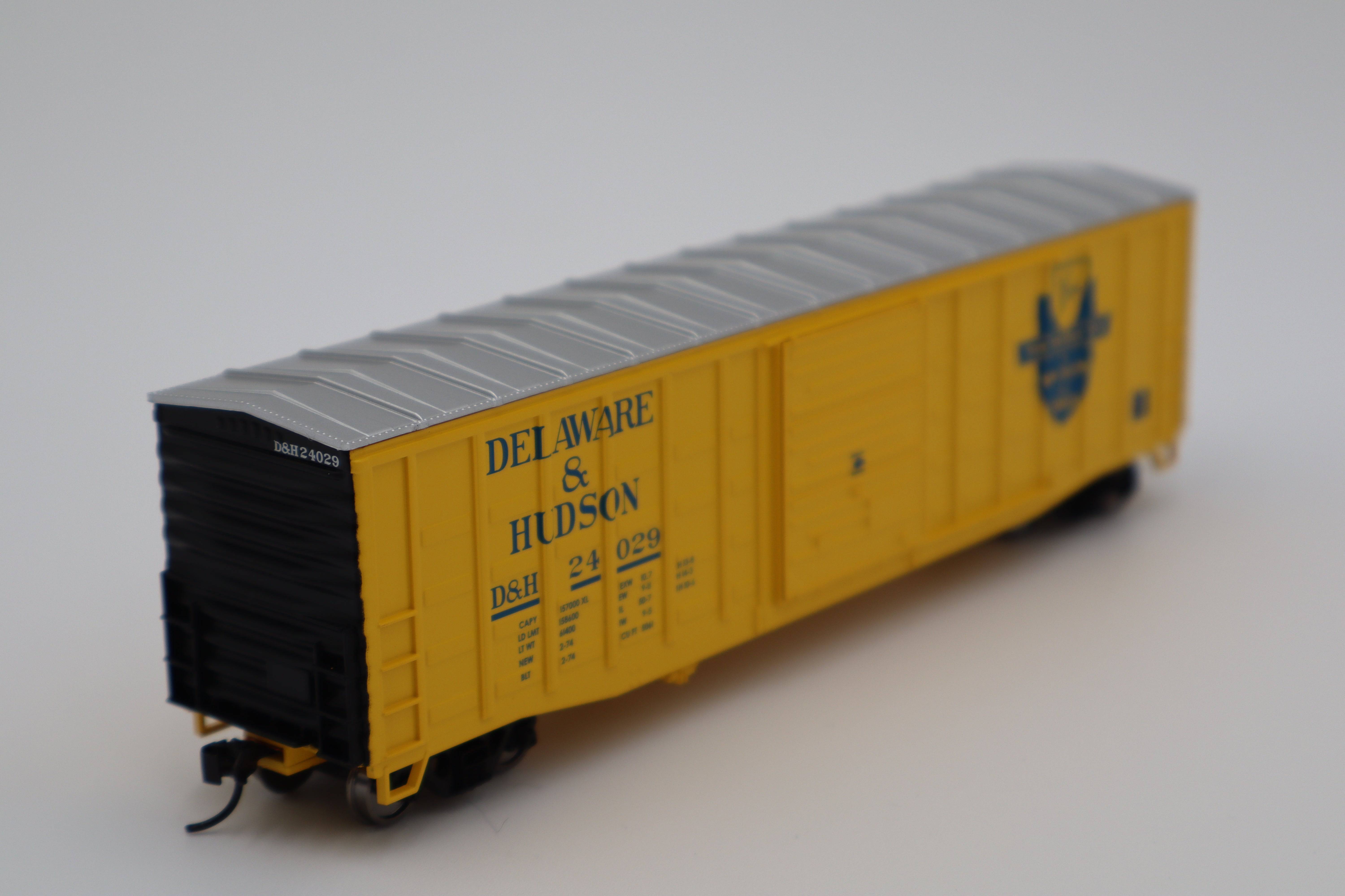 Walthers HO 910-46709 - Mainline - 50' Waffle Side Boxcar "Delaware & Hudson" #24052