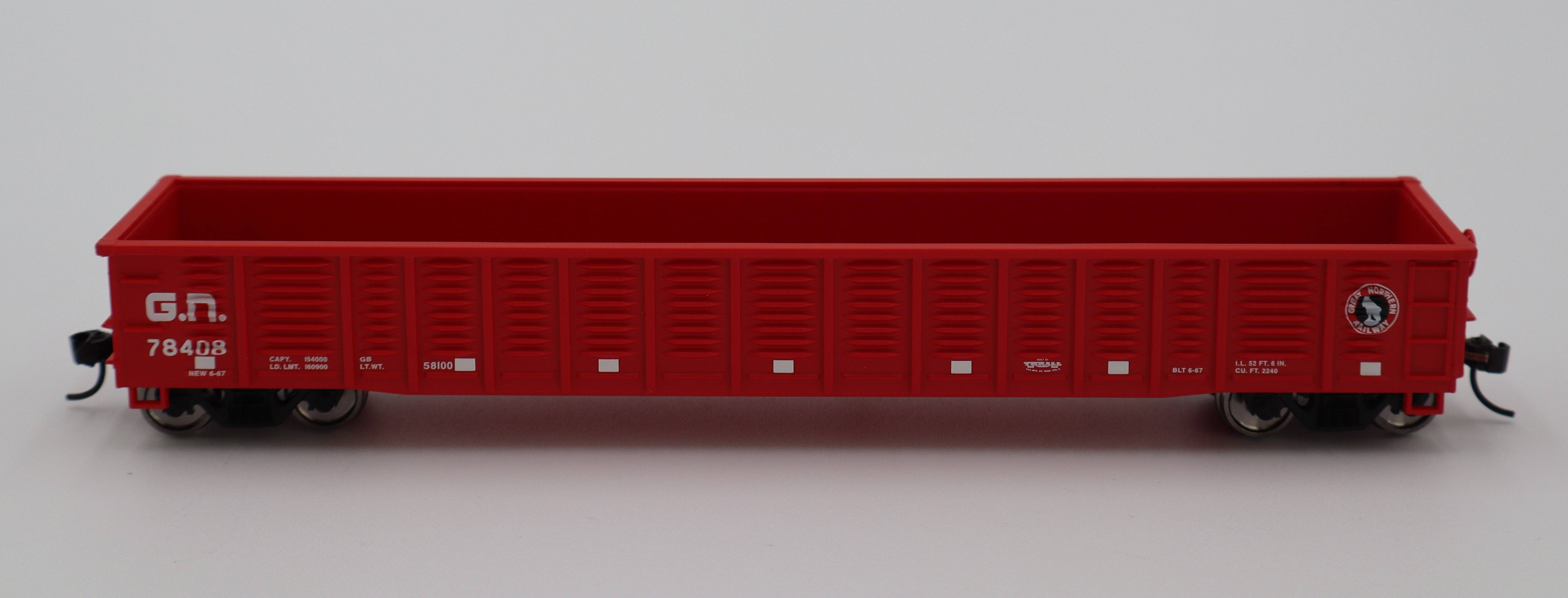 Walthers HO 910-6080 - Mainline - 53' Corrugated-Side Gondola "Great Northern" #78511