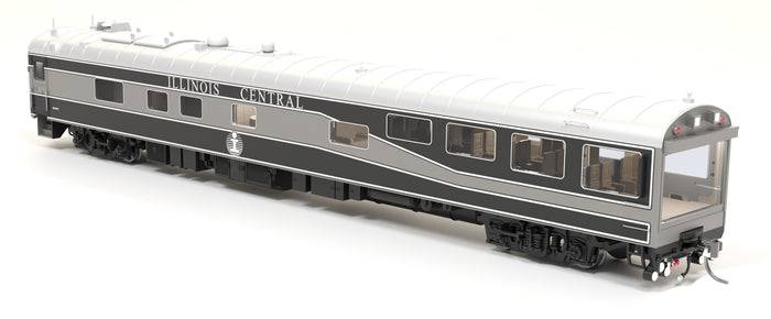 Broadway Limited Imports HO 9161 - Track Inspection Theater Car "Illinois Central" #800653 (Black/Gunmetal/Aluminum)